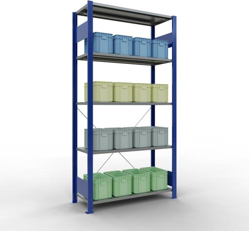 Actual product image Schulte Lagertechnik MULTIplus85 basic racking system with cross braces