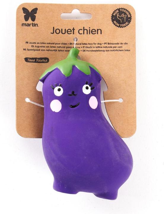 Produktbild Martin Hondenspeelgoed Aubergine Latex - 13X7,5X6 Cm