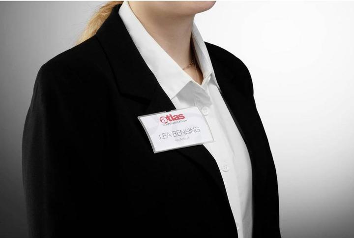 Actual product image Durable Name badges Click Fold with magnet twist-proof