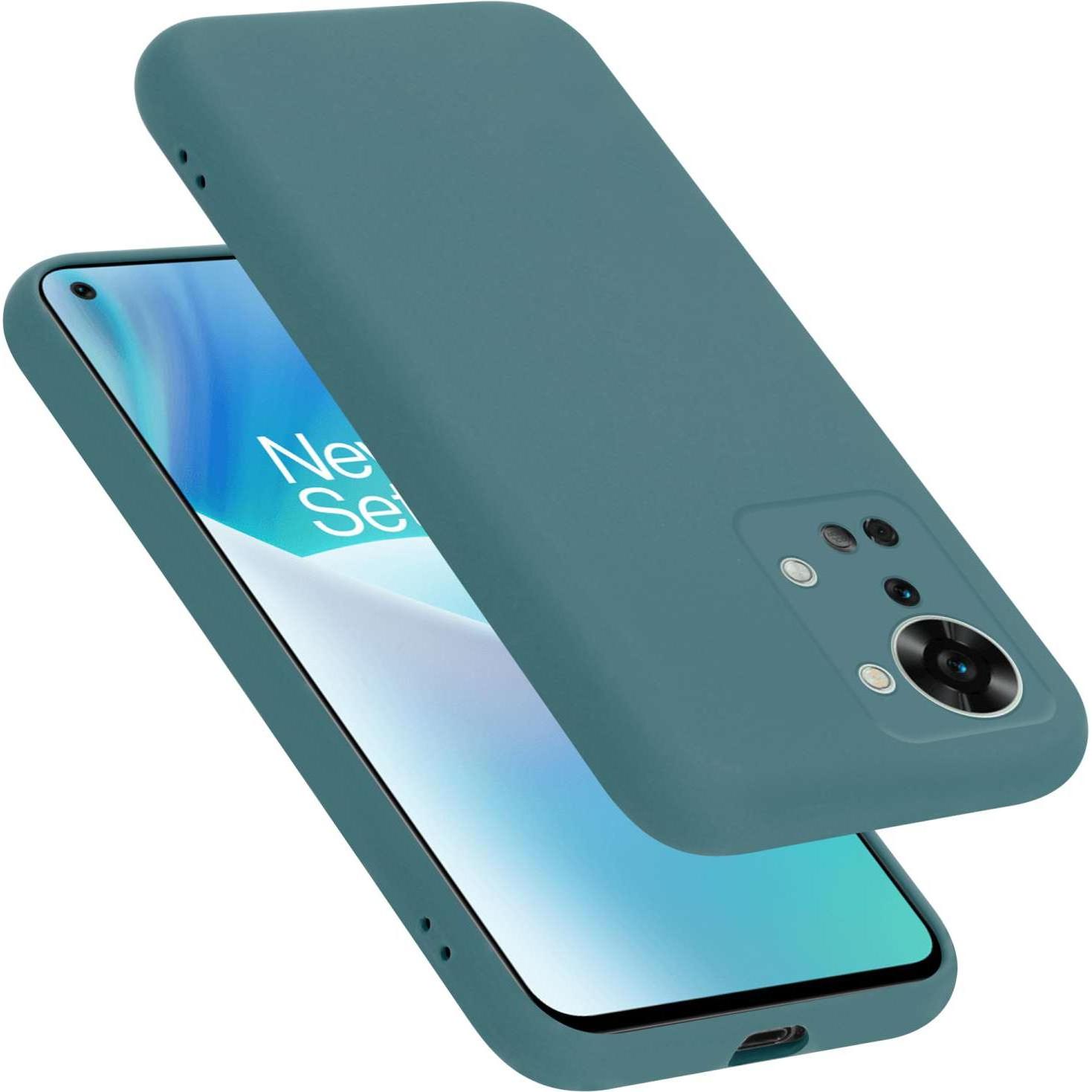 Cadorabo TPU Hülle für OnePlus Nord 2T Liquid (OnePlus Nord 2T), Smartphone Hülle, Grün