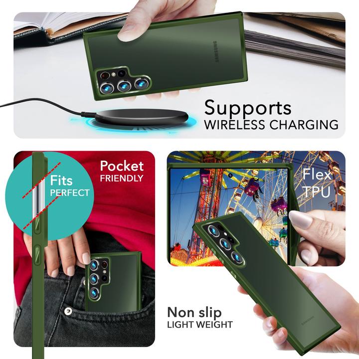 Actual product image Nalia Semi-transparent hybrid cover with protective frame (Samsung Galaxy S24 Ultra)