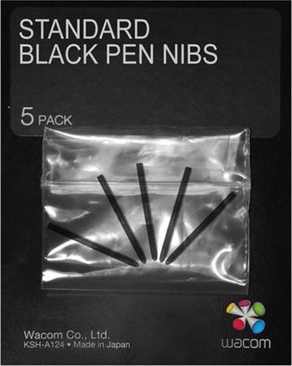 Actual product image Wacom Standard Black Pen Nibs(5pack)