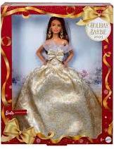 Image du produit Mattel JBH97 Barbie - Weihnachtspuppe braune Haare 2025 / ab 3 Jahren