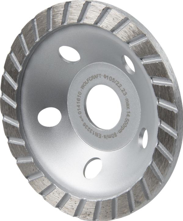 Produktbild wolfcraft 1 Diamant-Schleiftopf Stand. ø105x22,2mm