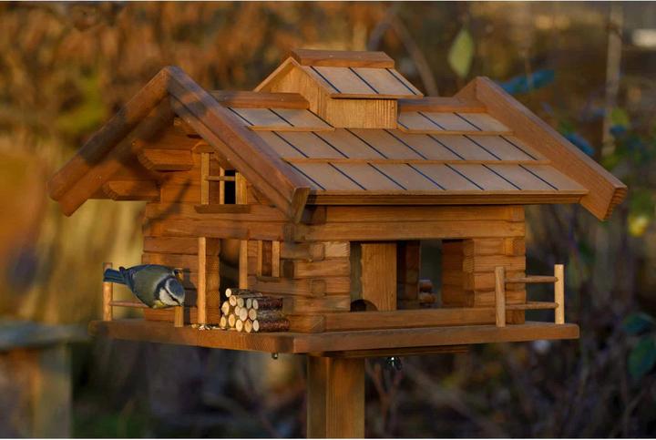 Image du produit Dobar Mangeoire pour oiseaux Tirol avec support 37 x 37 x 117 cm