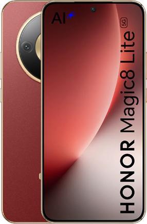 Actual product image Honor Magic 8 Lite, 17.2 cm (6.79"), 8 GB, 512 GB, 108 MP, MagicOS 9.0, Brown (512 GB, Brown, Reddish Brown, 6.79", Hybrid Dual SIM, 5G)