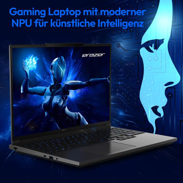 Immagine prodotto Medion ERAZER Major 16 X1 High-End Gaming Laptop (16", Intel Core Ultra 7 255HX, 32 GB, 2000 GB, Tastierino numerico)