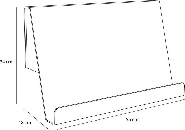 Immagine prodotto Hübsch Slope Wall Magazine Holder Sand (18 x 18 x 34 cm)