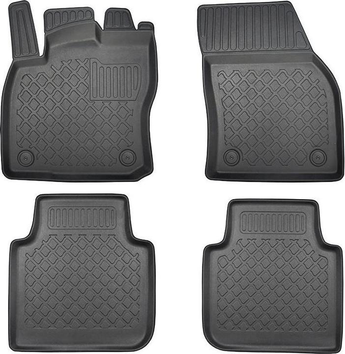 Aristar Tapis de sol toutes saisons pour Seat Tarraco / Skoda Kodiaq / VW Tiguan Allspace à partir de 2017 (1 jeu de 4 tapis de sol)