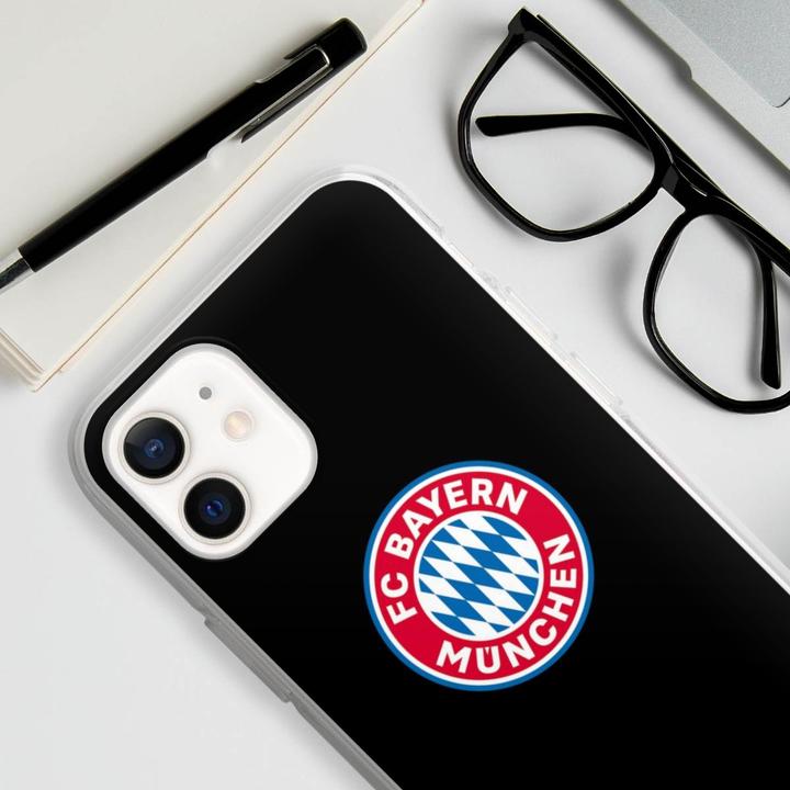 Actual product image DeinDesign Silikon Hülle für Apple iPhone 12 mini Handyhülle Case Smartphone Schutzhülle FC Bayern München (Apple iPhone 12 mini)