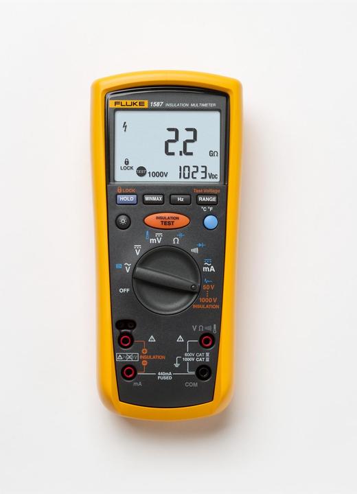 Produktbild Fluke 1587T Kalibriert nach Werksstandard (ohn (CAT III 1000V, CAT IV 600V, Hand-Multimeter)