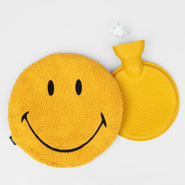 Produktbild Winkee Wärmflasche Smiley (2 l, Bettflasche mit Bezug)
