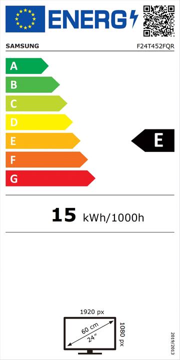 Energy Label Samsung DUPLICATE T45F (1920 x 1080 pixels, 24")