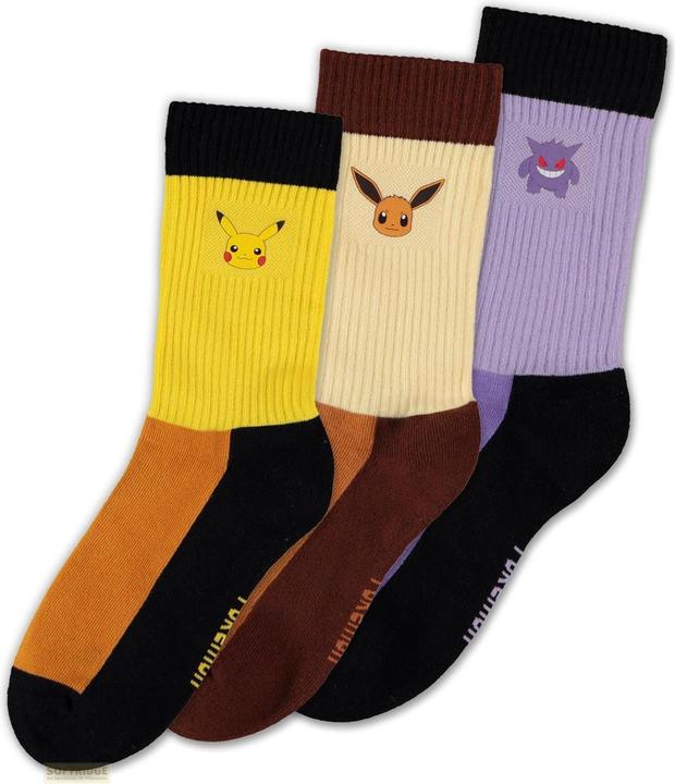 Actual product image Difuzed Pokémon - Crew Socks (3 Pack) - 39/42 (pack of 3, 39, 42)