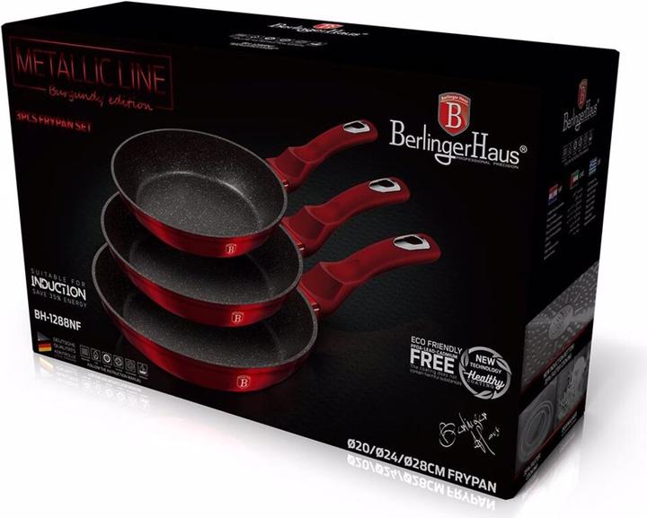 Produktbild BerlingerHaus Bratpfannenset 3 Teile (20 cm, Bratpfanne, Aluminium)