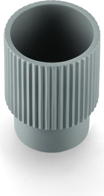 Actual product image Zeller Present Toothbrush tumbler "Stripes", polyresin, sage