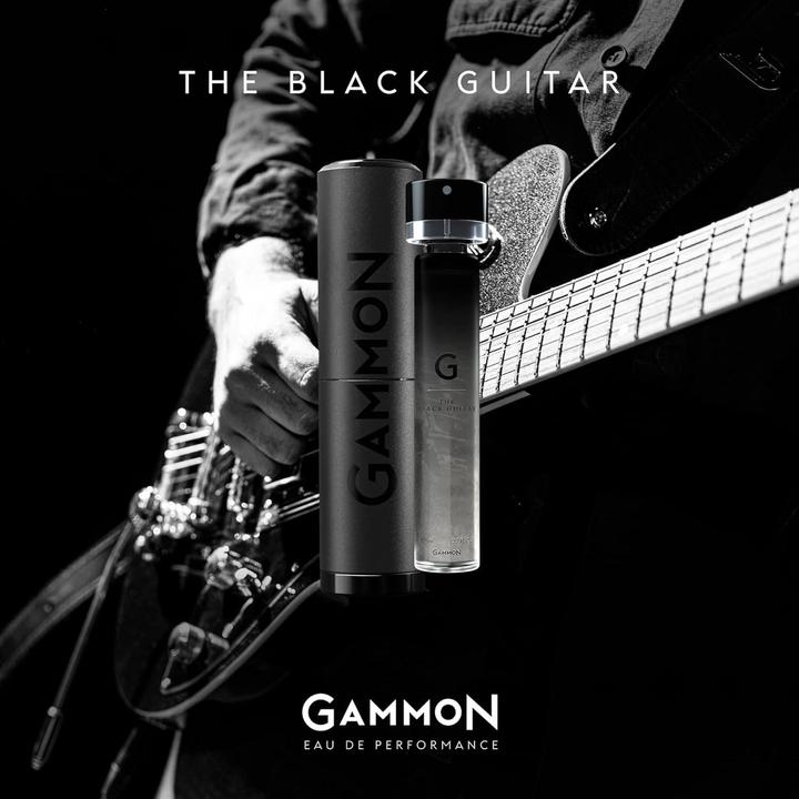 Actual product image Gammon 8833 Black Notes Parfum Recharge-Set G (3x20 ml), the aromatic and fruity BLACK GUITAR Mr (Eau de parfum, 60 ml)