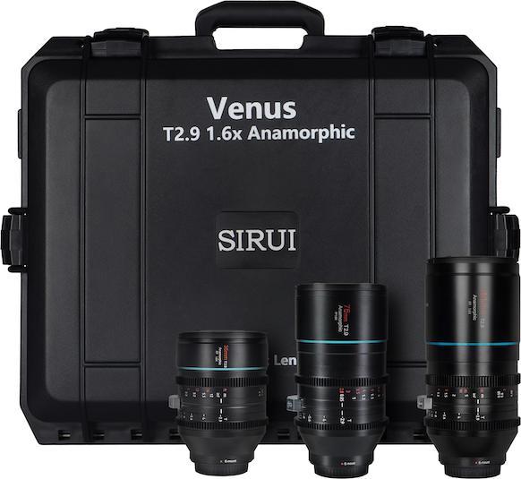 Actual product image Sirui Anamorphic Venus 3x Lens Kit (35mm/75mm/150mm) + Protective Case Sony E-Mount (Sony E)