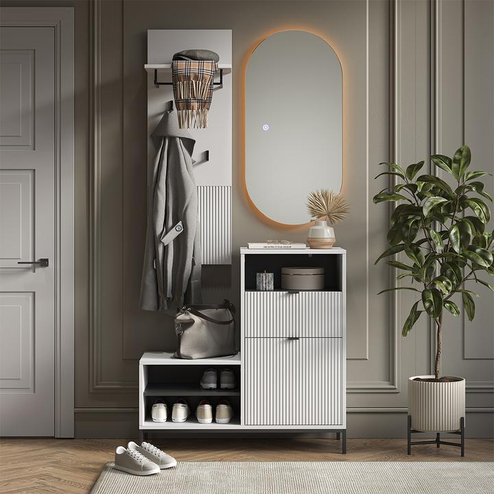 Actual product image Vicco Wandgarderobe Eliza, Weiss, 43 x 120 cm