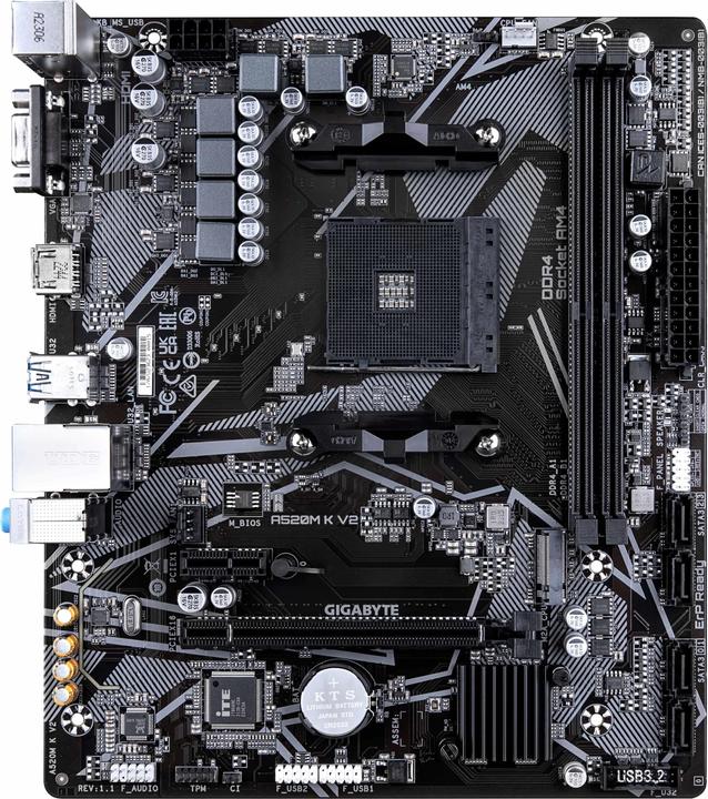 Produktbild Gigabyte A520M K V2 1.0 (AM4, AMD A520, mATX)