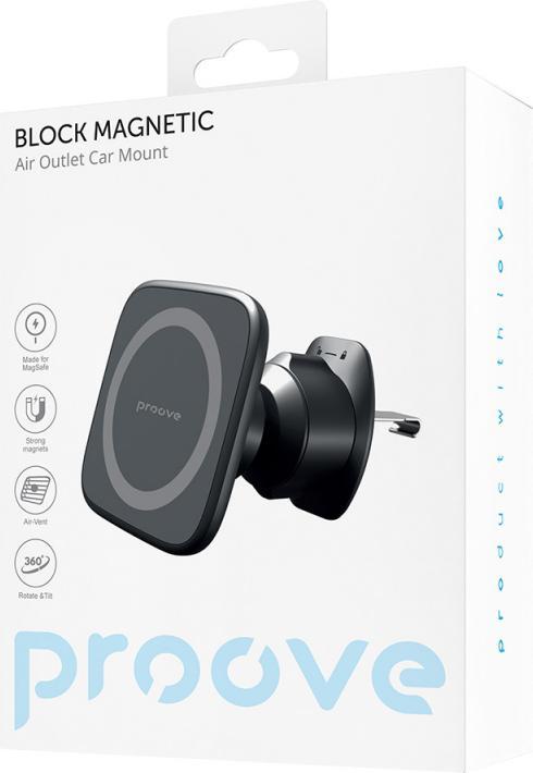 Actual product image Proove - Block Magnetic Air Outlet Car Mount, Black