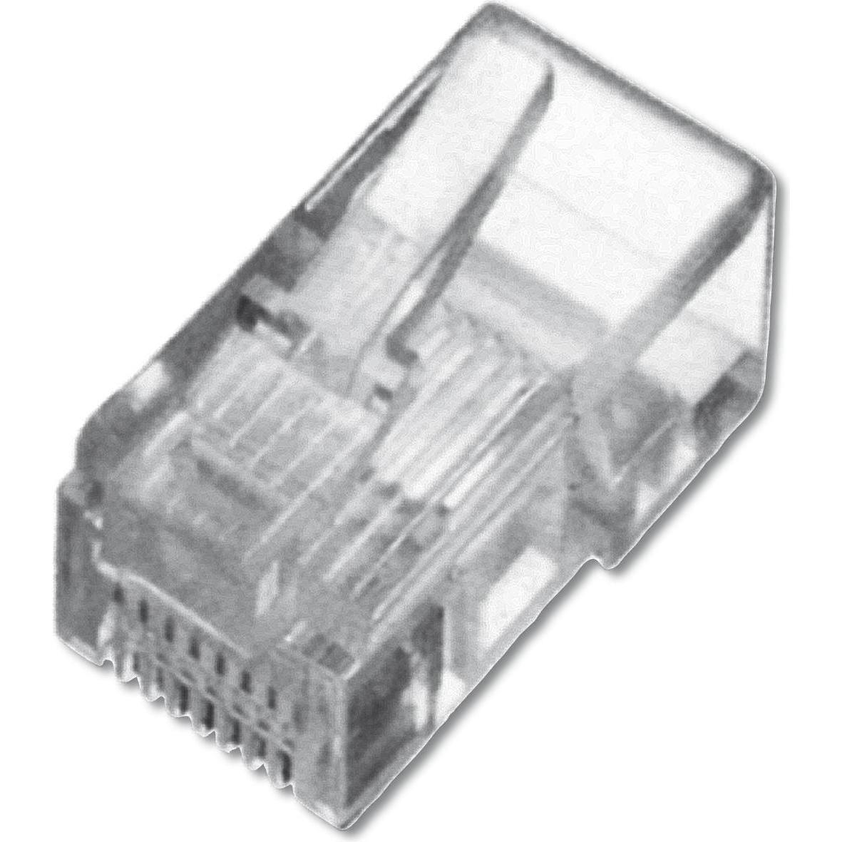 Digitus ASSMANN Modular Stecker für Flachbandkabel 8P8C ungeschirmt ASS 0512 CO (Netzwerkkabel Stecker), Netzwerk Zubehö...