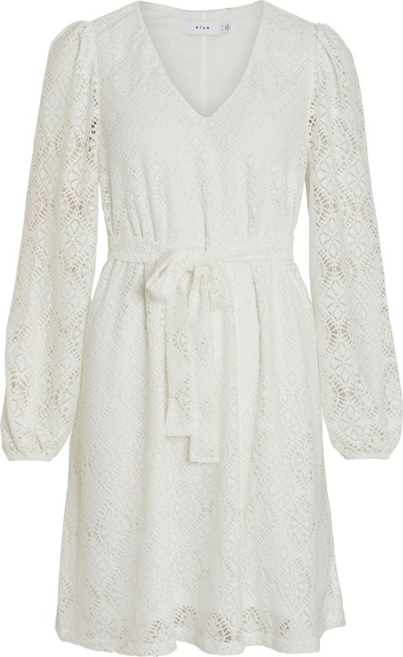 Produktbild Vila Tie Waist Kleid mit langen Ärmeln (L)