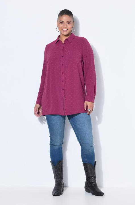 Produktbild Studio Untold Hemdbluse, Straight Shape, Dot-Struktur, Langarm (54, 56)