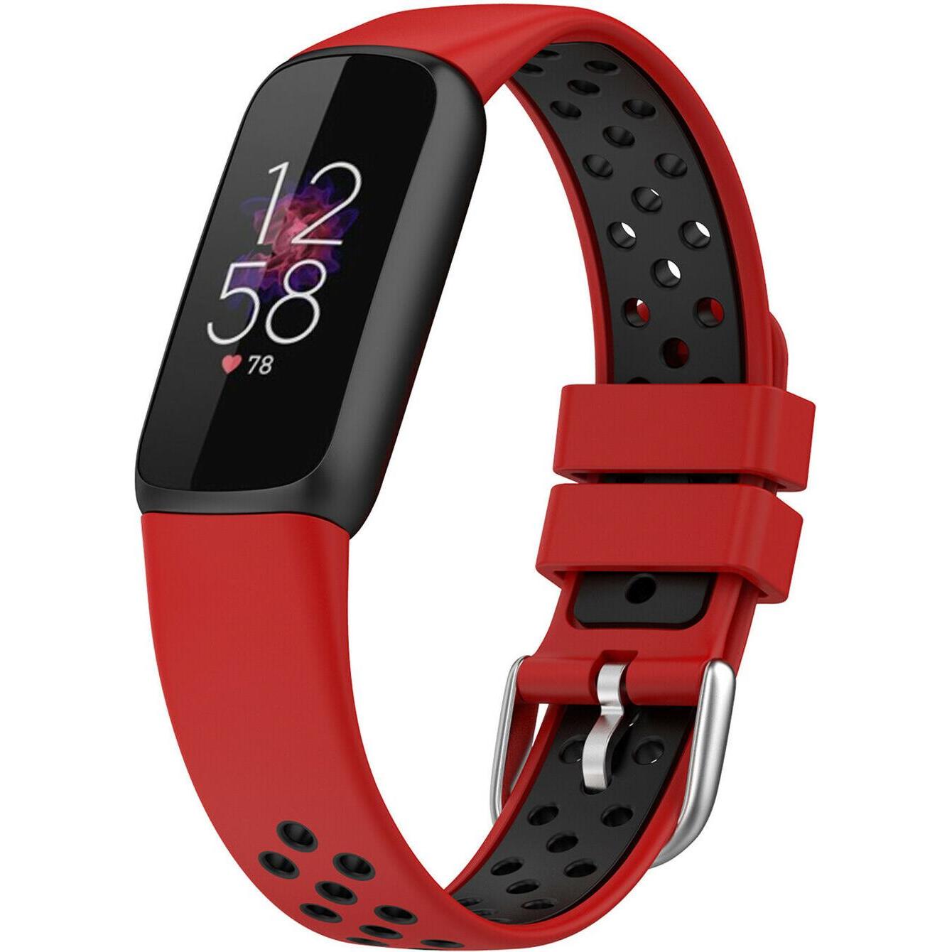 Strap-it Sportarmband (Silikon, Fitbit Luxe), Uhrenarmband, Mehrfarbig