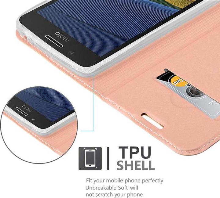Actual product image Cadorabo Book Classy Style Cover (Motorola Moto G5)