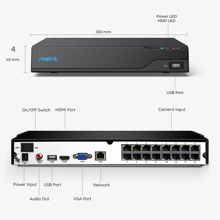 Produktbild Reolink NVS16 (Netzwerk Videorecorder (NVR))