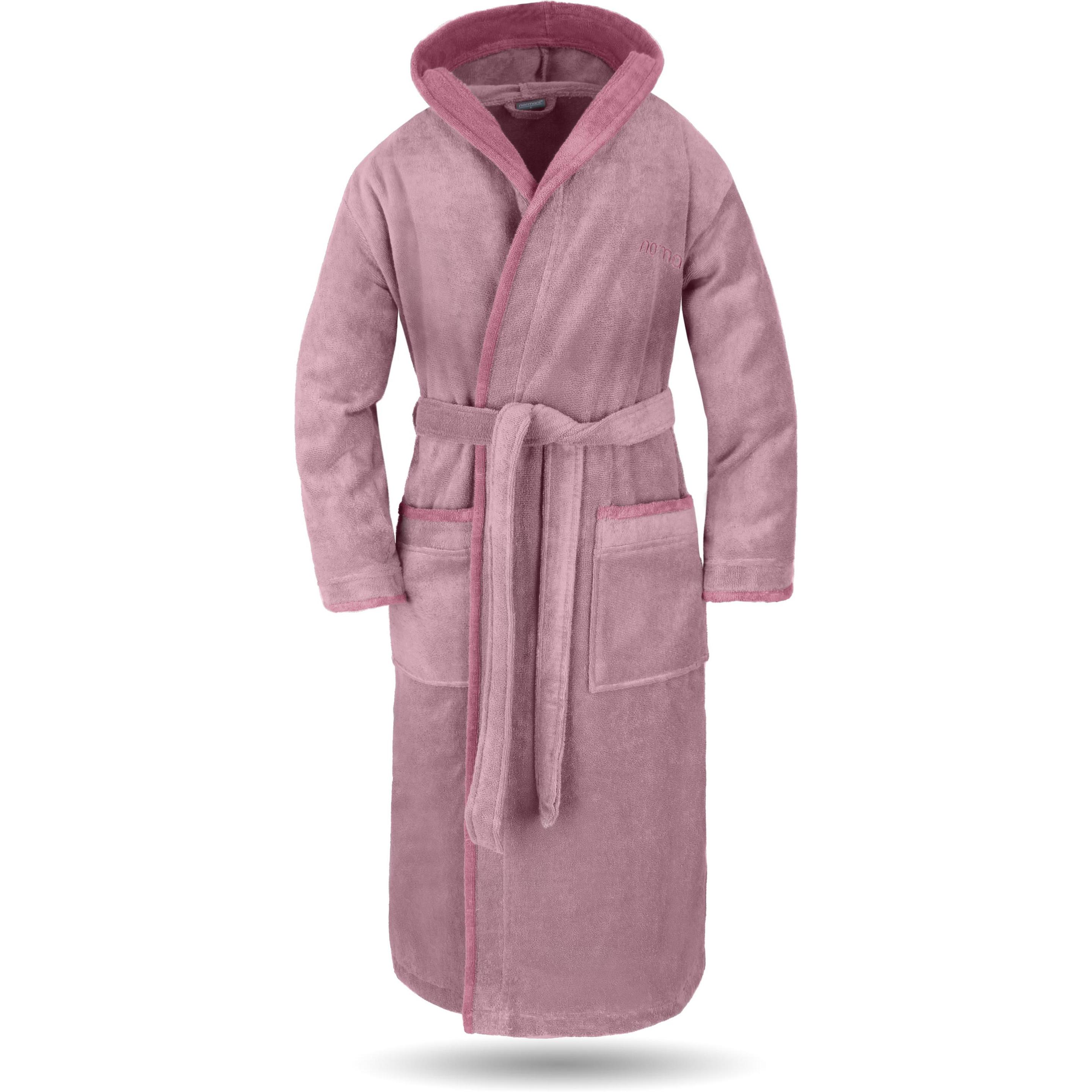 Normani, Bademantel, Damen Wellness-Bademantel aus 100% Baumwolle (L)