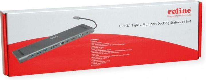 Actual product image Roline USB 3.1 Dockinstation Type C HDMI (USB-C, 1 Ports)