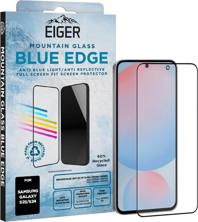 Mountain Glass Blue Edge