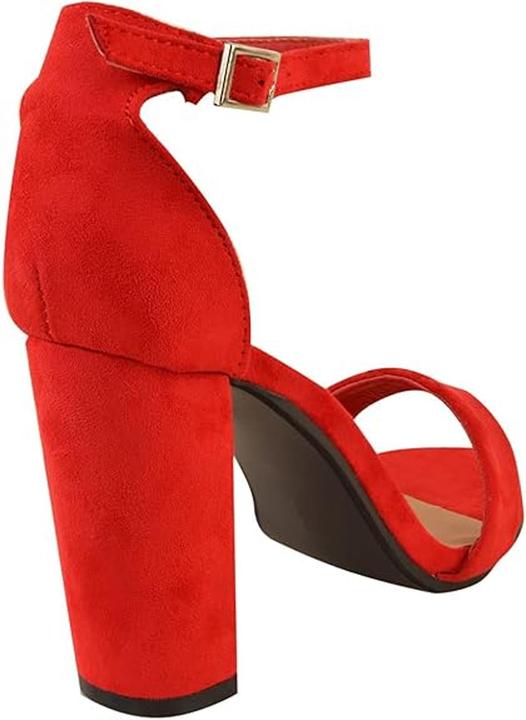 Actual product image Where's That From Womens/Ladies Skye Strappy Suede Buckle Block Heel Sandals (40)