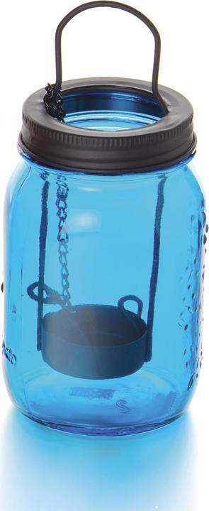Immagine prodotto Balthasar Vento luce vetro con inserto tealight blu