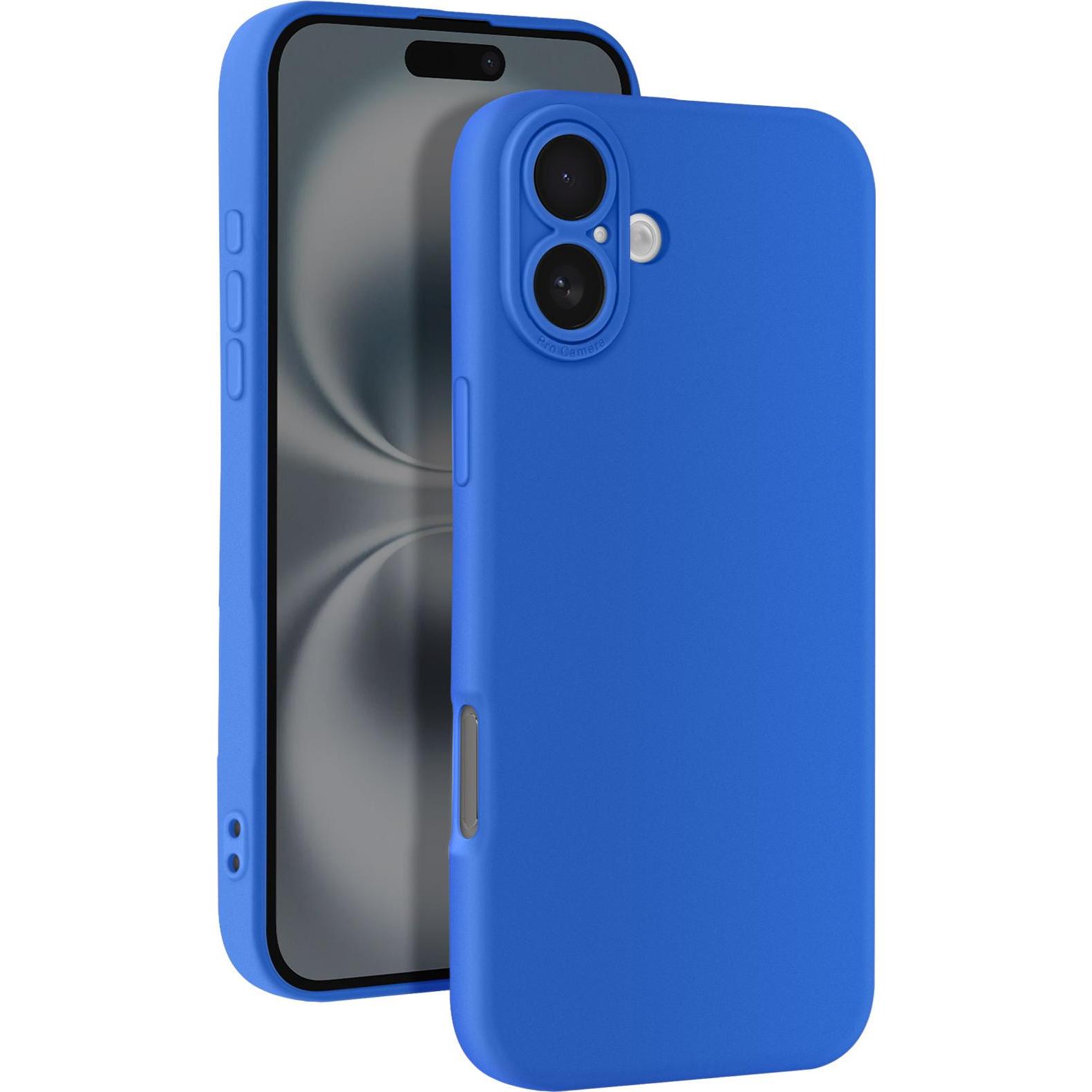 Avizar SoftGlow Case (Apple iPhone 16), Smartphone Hülle, Blau