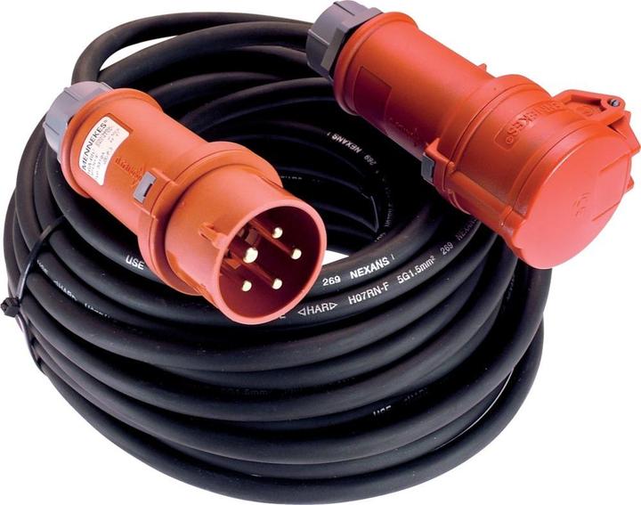 Image du produit As - Schwabe Rallonge CEE pour courant fort avec fiche à inversion de phase (50 m, CEE)