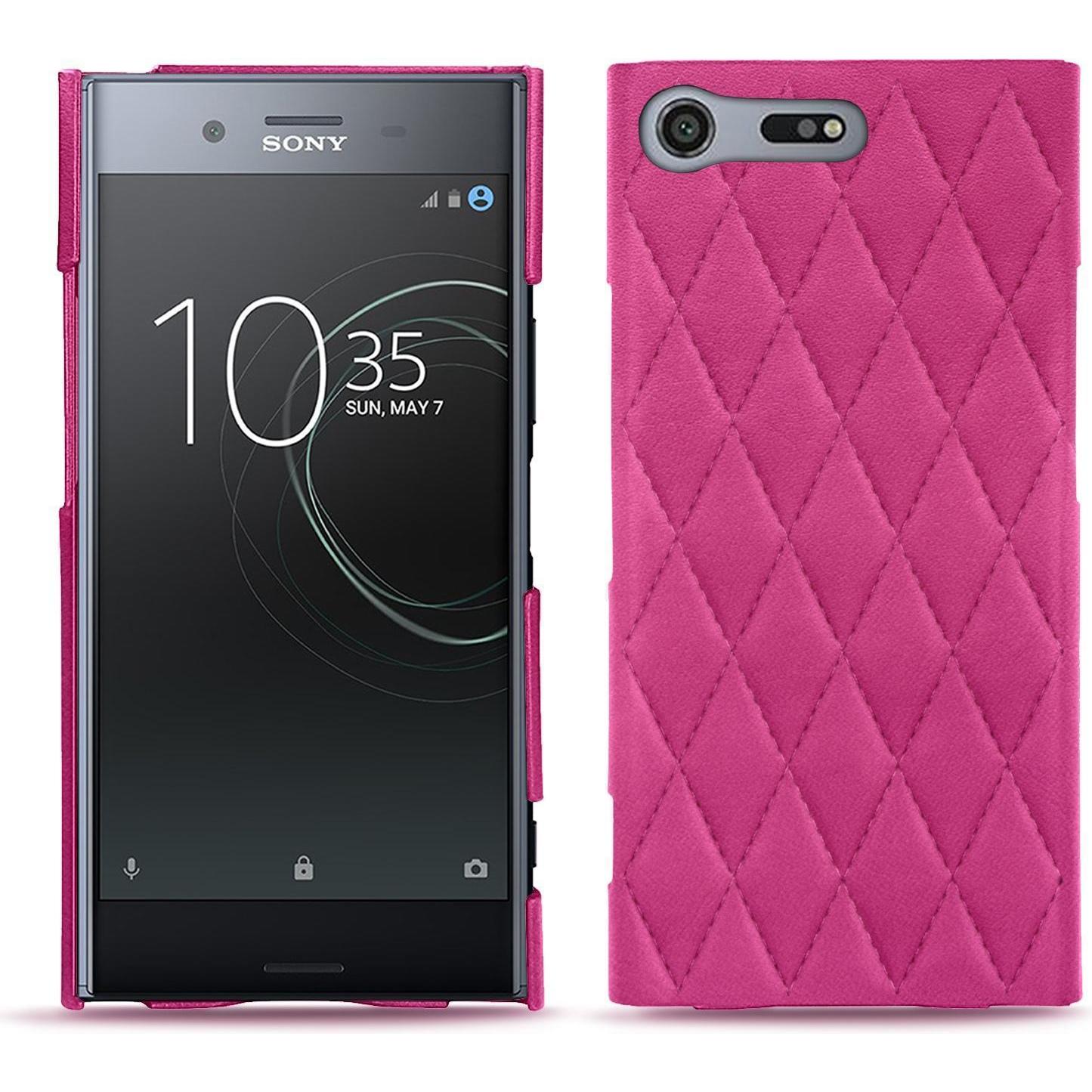 Noreve Lederschutzhülle (Sony Xperia XZ Premium), Smartphone Hülle, Rosa