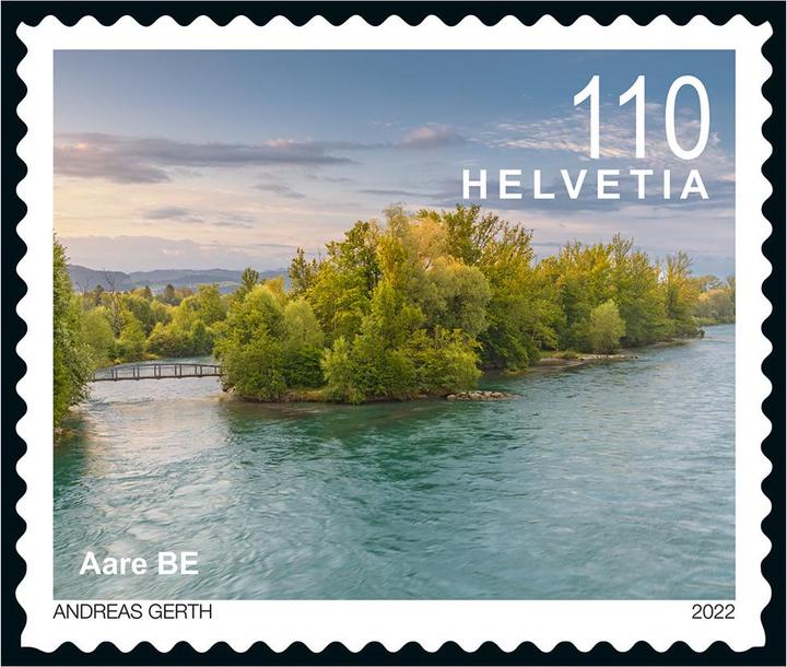 Produktbild Schweizerische Post Flusslandschaft Aare