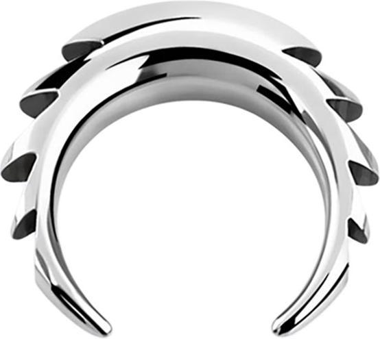 Immagine prodotto Star Piercing Falce dentata d'argento (senza ottone, Acciaio chirurgico 316L)