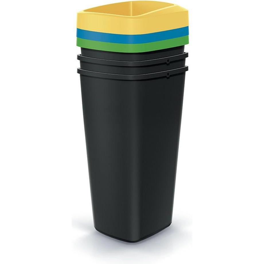 GCS Set di cestini Keden Compacta Q 25L 3, Pattumiera, Blu