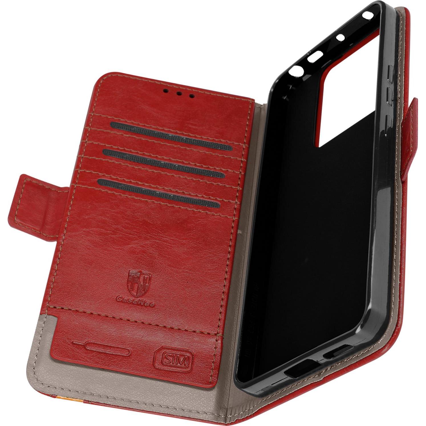 Avizar Etui Series (Xiaomi Redmi Note 13 Pro), Smartphone Hülle, Rot