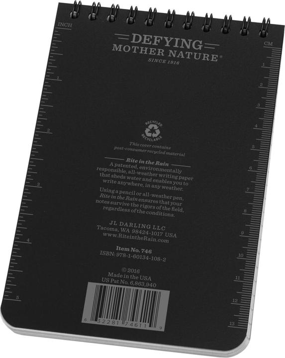 Image du produit Rite in the Rain Carnet de notes tous temps (Quadrillé, Couverture rigide)