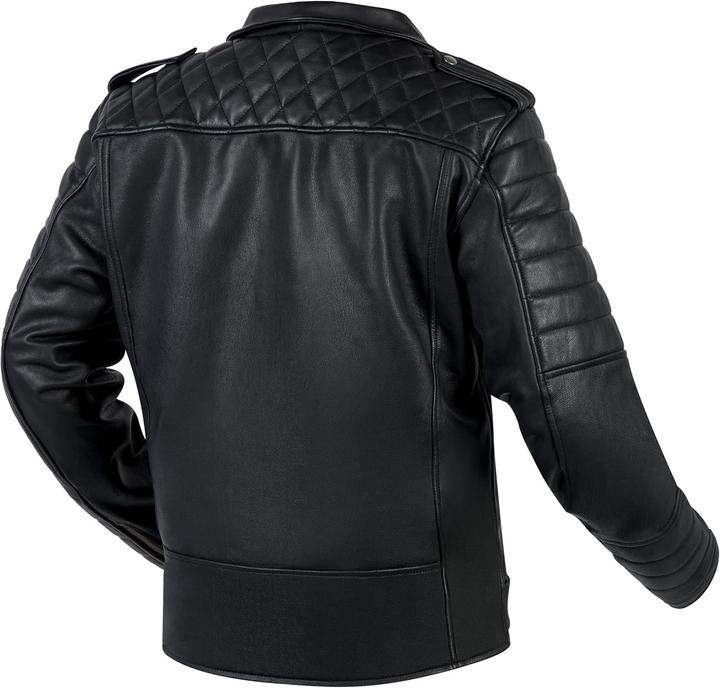Produktbild Ozone Moto Moderne Motorjacke mit Protektoren, retro Stil und verstellbarer Taille (Herren, 3XL)