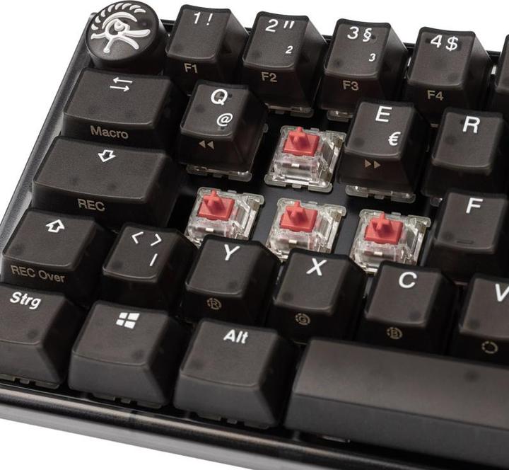Produktbild Ducky One 3 Aura Black SF Gaming Tastatur, RGB LED - MX-Silent-Red (DE, Kabelgebunden)