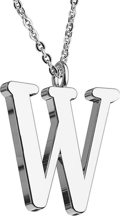Image du produit Star Piercing Chaîne argent pendentif lettre W (sans laiton, Acier chirurgical 316L)