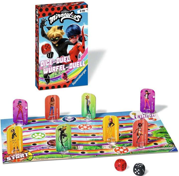 Produktbild Ravensburger Miraculous Würfel-Duell (Englisch, Deutsch, Französisch, Niederländisch, Italienisch, Multilingual, Portugiesisch, Spanisch)