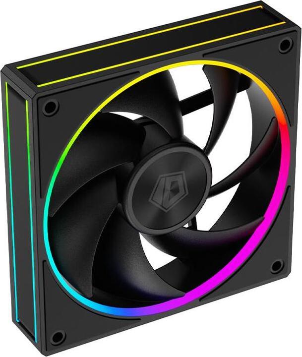 Actual product image ID-Cooling Set of 3 AF-127 120mm Black Fans aRGB Lighting (120 mm, 3x)