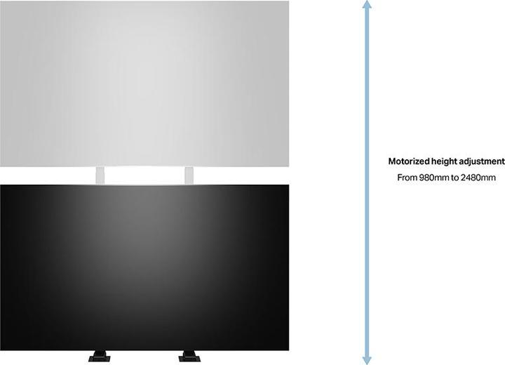 Produktbild Multibrackets Standfuss XLarge elektr, 55 -100", max 100 kg (100 kg, 55" - 100")